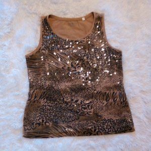 Chicos Animal Print Tank